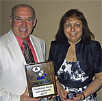 Charlie & Lucille Strub with Small Park of the Year Award