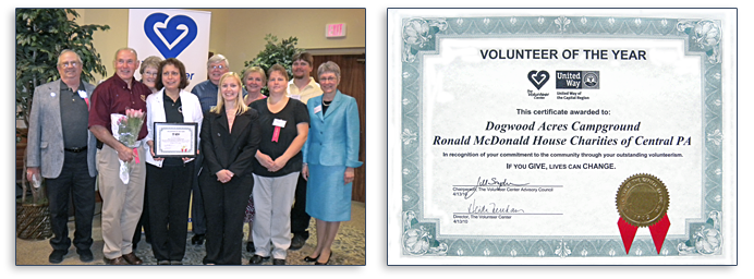 Community involvement is important at Dogwood Acres Campground.