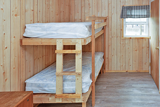 Deluxe Cabin Bunk Beds at Dogwood Acres Campground