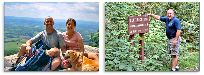 Hiking trails near Dogwood Acres Campground.